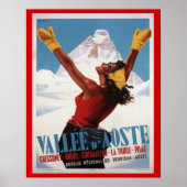 Ski Poster, Italië, Val d'Aosta Poster (Voorkant)