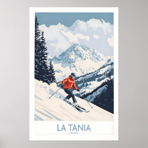 Ski Poster La Tania Frankrijk 1