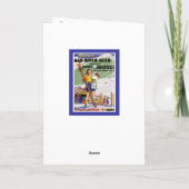  Ski Poster, Mad River Glen, Vermont Feestdagen Kaart (Achterkant)