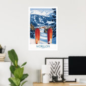 Ski Poster Morillon Frankrijk 1 (Thuiskantoor)