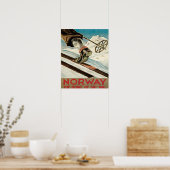  Ski poster, Noorwegen, de thuis van skiing Poster (Keuken)