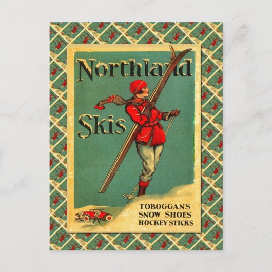  Ski Poster, Northland Skis Briefkaart (Voorkant)