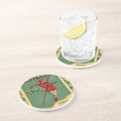  Ski Poster, Northland Skis Zandsteen Onderzetter (Zijkant)