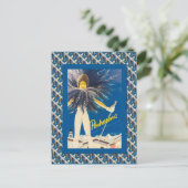  Ski Poster, Pontresina Briefkaart (Staand voorkant)