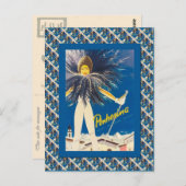  Ski Poster, Pontresina Briefkaart (Voorkant / Achterkant)