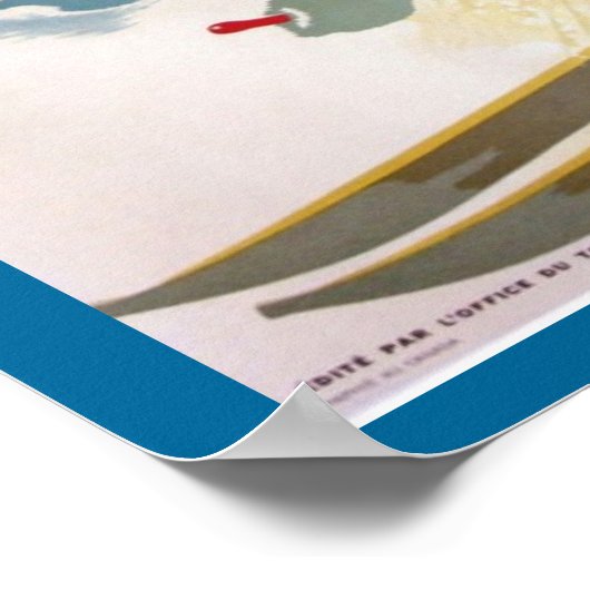  Ski Poster, Quebec voor wintersport Poster (Hoek)