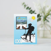  Ski Poster, Ski Bretton Bossen Briefkaart (Staand voorkant)