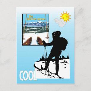  Ski Poster, Ski Bretton Bossen Briefkaart