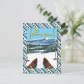  Ski Poster, Ski Bretton Bossen Briefkaart (Staand voorkant)