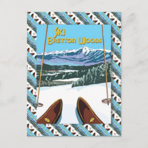  Ski Poster, Ski Bretton Bossen Briefkaart