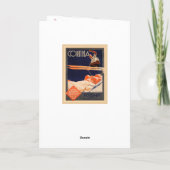  Ski Poster, Ski Cortina, Italië Feestdagen Kaart (Achterkant)