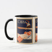  Ski Poster, Ski Cortina, Italië Mok (Links)