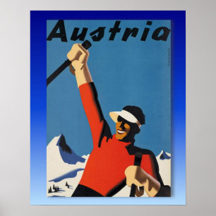  Ski Poster, Ski Oostenrijk Poster