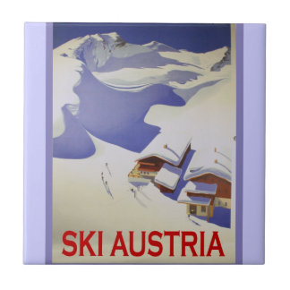  Ski Poster, Ski Oostenrijk Tegeltje