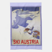  Ski Poster, Ski Oostenrijk Theedoek (Verticaal)