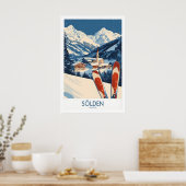 Ski Poster Sölden Oostenrijk 1 (Keuken)