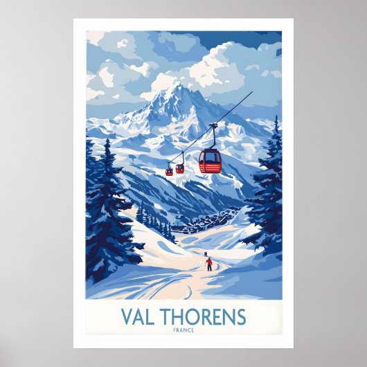Ski Poster Val Thorens 1 (Voorkant)