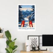 Ski-poster Whiteface Mountain Ski-resort 1 Poster (Thuiskantoor)