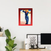  Ski-poster, winter in Oostenrijk Poster (Thuiskantoor)