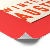  Ski-poster, winter in Oostenrijk Poster (Hoek)