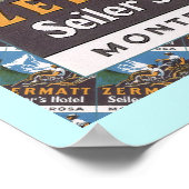 Ski Poster, Zermatt, Seiler's Hotel Poster (Hoek)