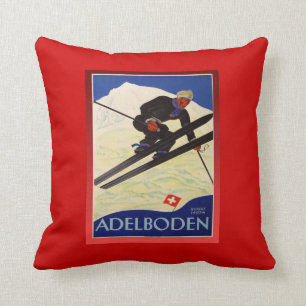 Ski Poster, Zwitserland, Adelboden Kussen