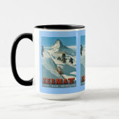  Ski Poster, Zwitserland, Zermatt; Mok (Links)