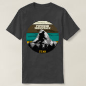 Ski Powder Mountain Ski Slopes Utah T-shirt (Design voorkant)
