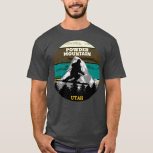Ski Powder Mountain Ski Slopes Utah T-shirt