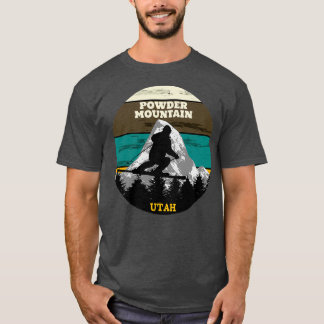 Ski Powder Mountain Ski Slopes Utah T-shirt