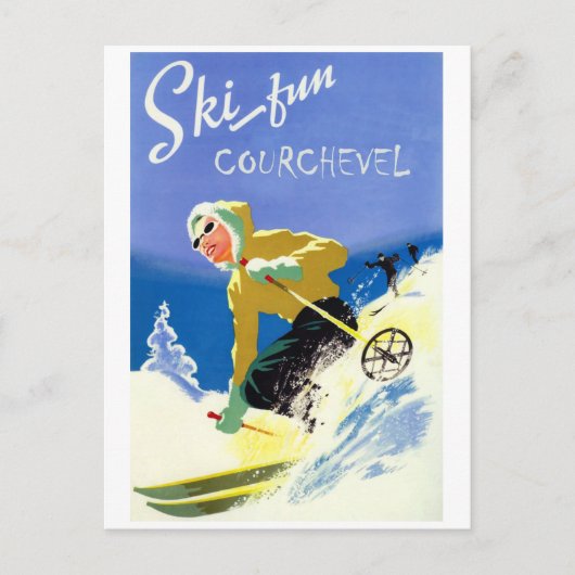 Ski pret in Courcheval Briefkaart (Voorkant)