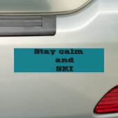 SKI-prijsopgave Bumpersticker (Op auto)