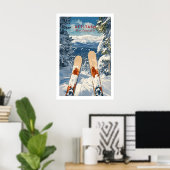 Ski Print Attitash New Hampshire 1 (Thuiskantoor)
