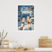 Ski Print Attitash New Hampshire 1 (Keuken)