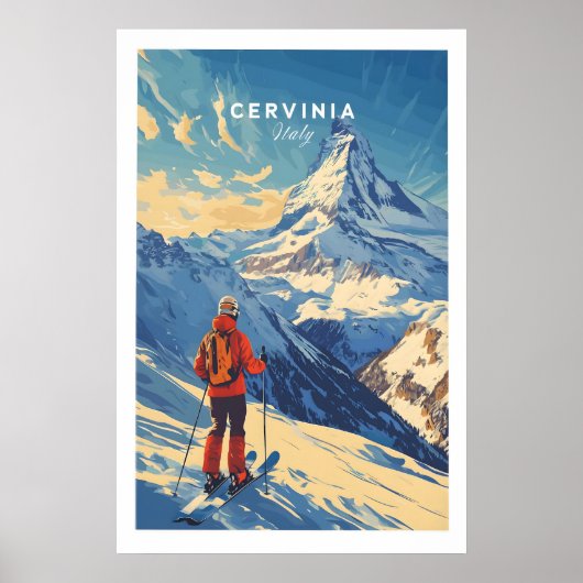 Ski Print Cervinia Italië 1 (Voorkant)