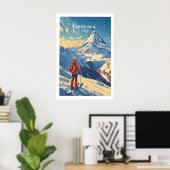 Ski Print Cervinia Italië 1 (Thuiskantoor)
