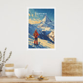 Ski Print Cervinia Italië 1 (Keuken)