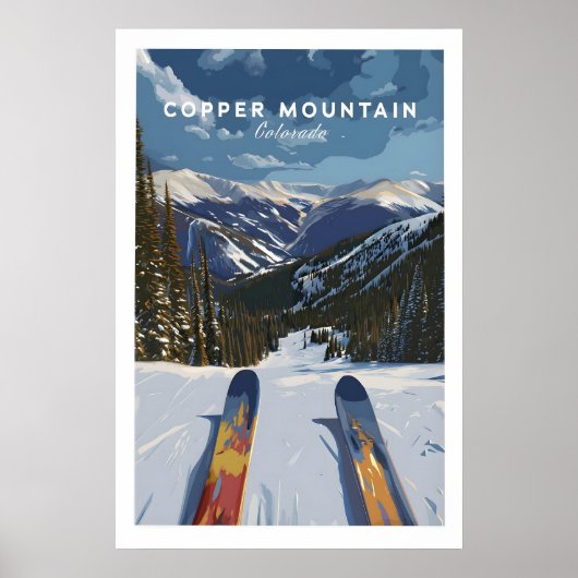 Ski Print Copper Mountain Colorado 1 (Voorkant)