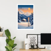 Ski Print Goderdzi Georgië 1 (Thuiskantoor)