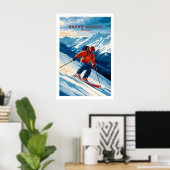 Ski Print Grand Massif Frankrijk 1 (Thuiskantoor)