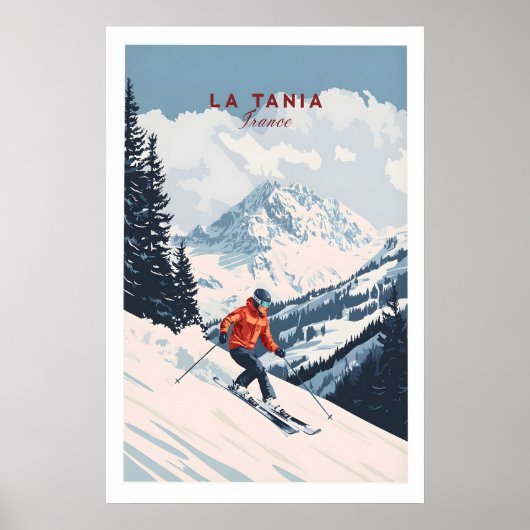 Ski Print La Tania Frankrijk 1 (Voorkant)