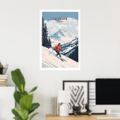 Ski Print La Tania Frankrijk 1 (Thuiskantoor)