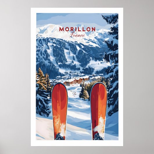 Ski Print Morillon Frankrijk 1 (Voorkant)