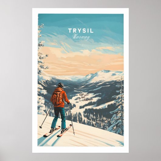 Ski Print Trysil Noorwegen 1 (Voorkant)