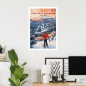 Ski Print Whiteface Mountain New York 1 (Thuiskantoor)