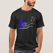  Ski PWC 90s Design Stand-Up Ski Graphic des T-shirt (Voorkant)