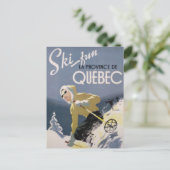 Ski Quebec Briefkaart (Staand voorkant)