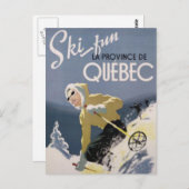 Ski Quebec Briefkaart (Voorkant / Achterkant)