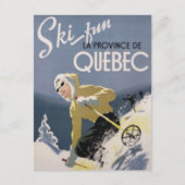 Ski Quebec Briefkaart (Voorkant)
