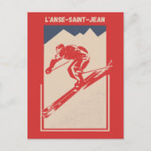 Ski Quebec Resort L'Anse-Saint-Jean Briefkaart (Voorkant)